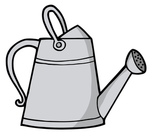 Cute watering can clipart