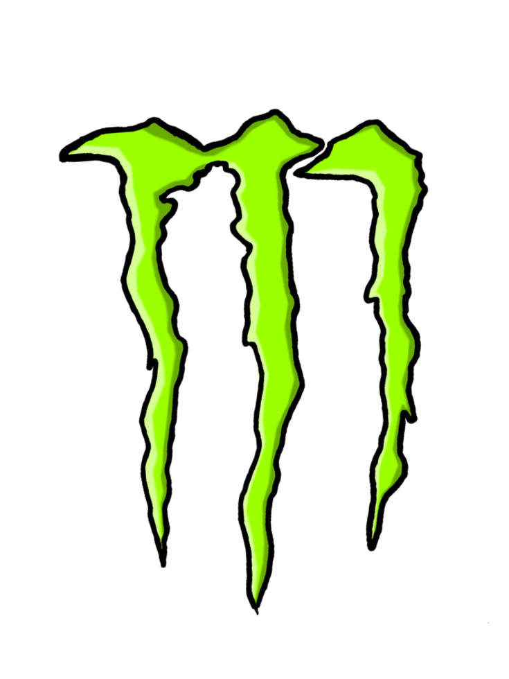 Monster Energy Logo Bone Black Tattoo Png Latino Photo Clipart ...