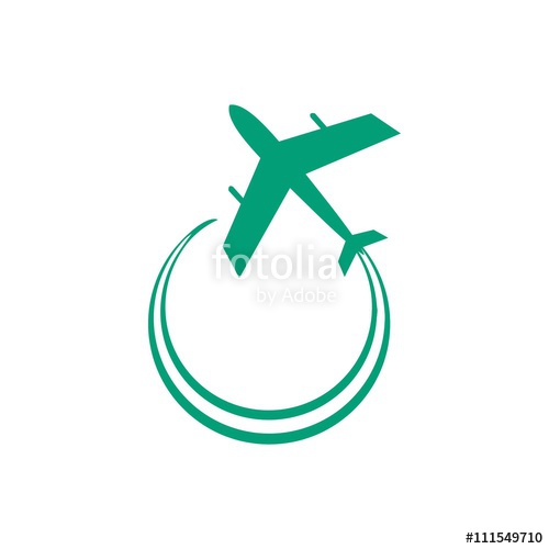 Airplane Logo Icon Vector" Stock image and royalty-free vector ...