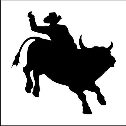 Rodeo bull clipart