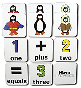 Amazon.com: Math Penguins Memory Game: Numbers and Words 0-12 with ...