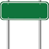 Blank street sign clip art