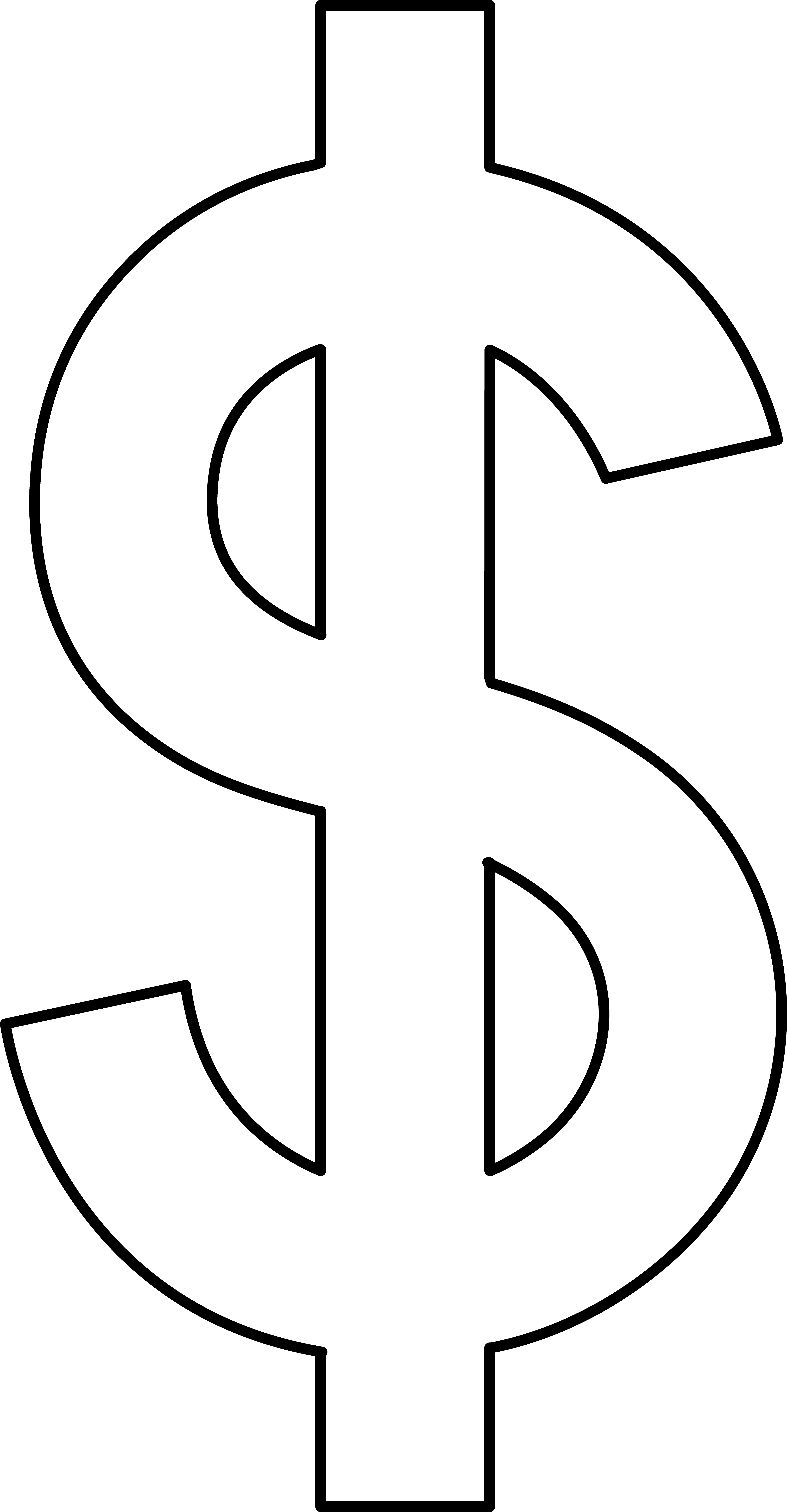 Dollar Sign Clip Art Black And White - Free ...