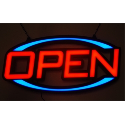 EXTRA LARGE LED QUALITY DISPLAY FLASHING OPEN SIGN FOR CAFE BAR ...