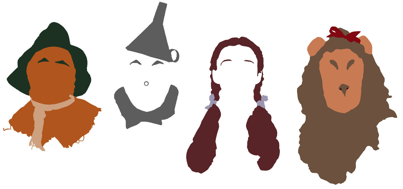 Wizard of oz character clipart silhouette