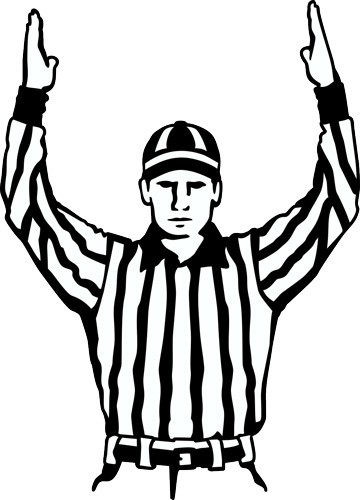 Football referee clipart free