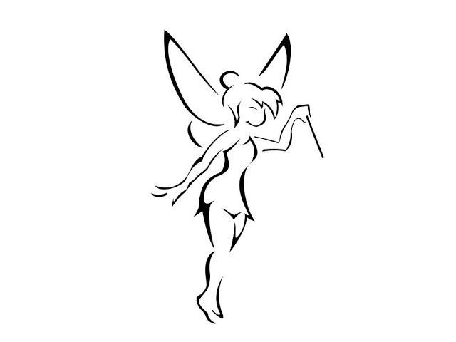 Simple Fairy Outline - ClipArt Best