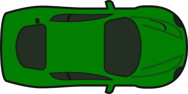 Red Car Top View Clipart