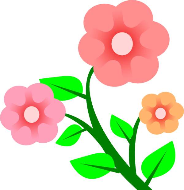 Free flower number clipart