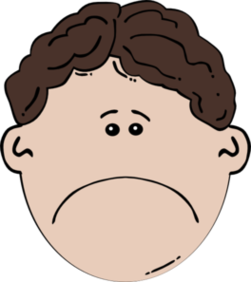 Sad Boy Cartoon Face Clipart - Free to use Clip Art Resource