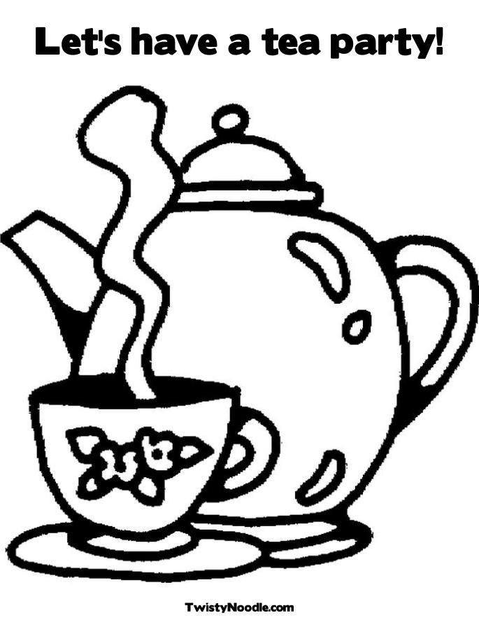 Tea Cup Coloring Page - AZ Coloring Pages