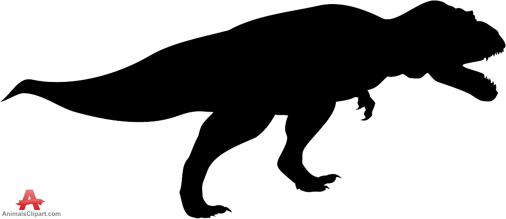 T-Rex Dinosaur Silhouette | Free Clipart Design Download