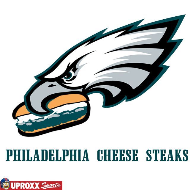 Adding a Philadelphia cheesesteak to the Eagles logo is an instant ...