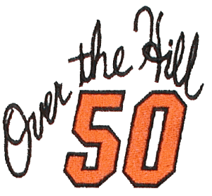 Over The Hill 50 Birthday Clipart