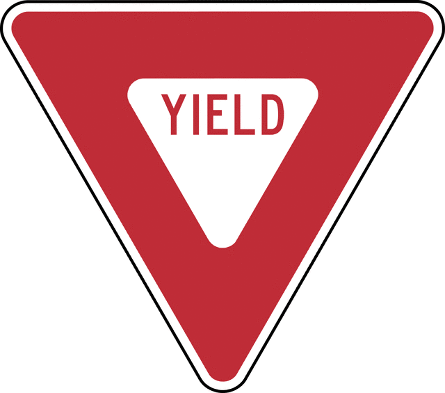 Yield sign clip art
