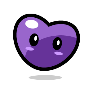 Purple clipart heart