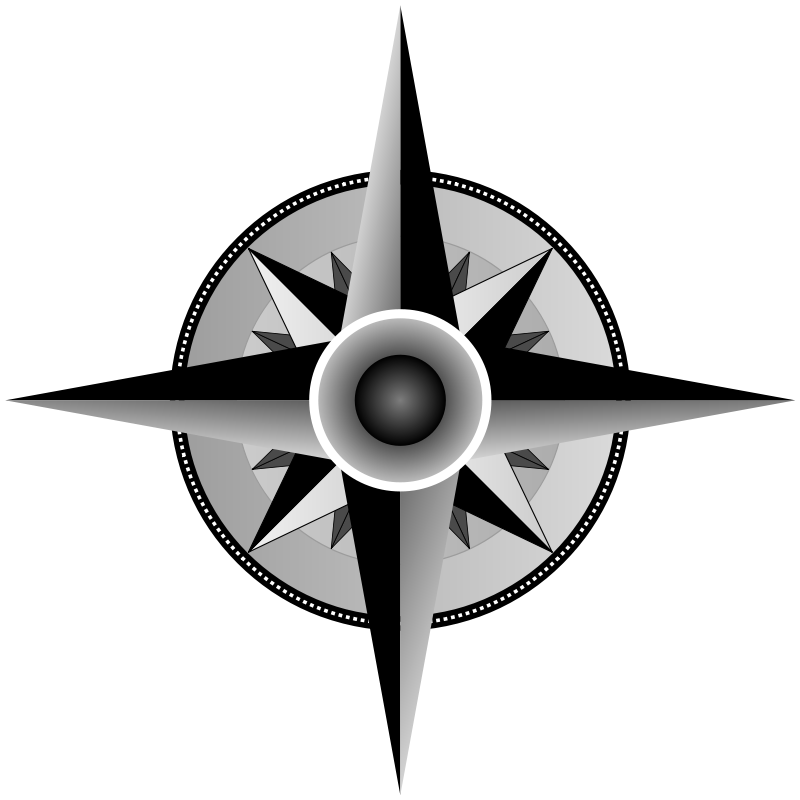 Compass vector art clipart - Clipartix