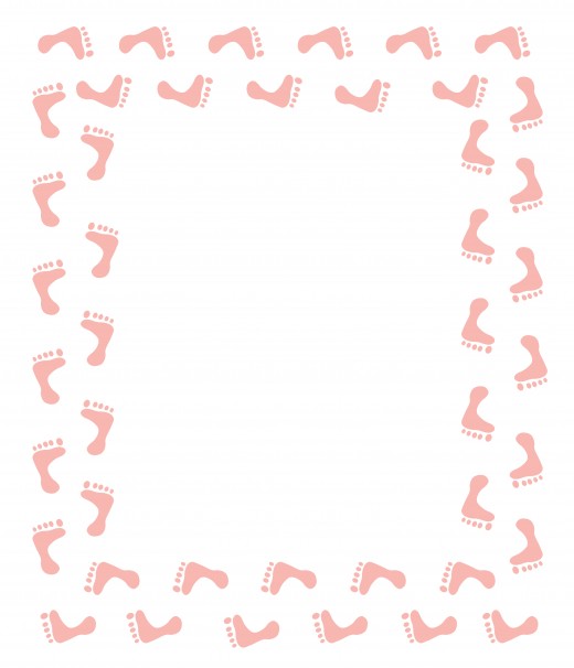 Free baby shower clip art borders