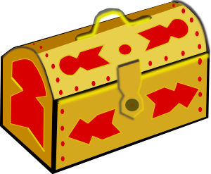 527 views Treasure Chest clip art Free Vector