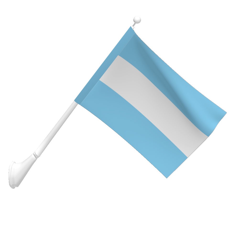 Flags International | 3ft x 5ft Nylon Argentina Flag with Pole Sleeve
