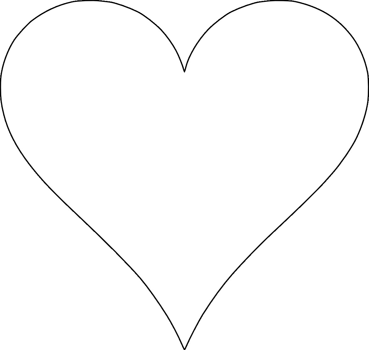 free clipart heart template - photo #35
