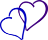 Blue Heart Purple - vector clip art online, royalty free & public ...