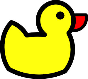 Ducky clip art Free Vector