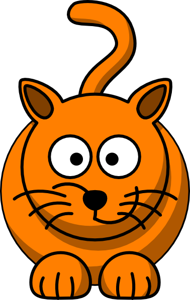 Cute Red Cat clip art - vector clip art online, royalty free ...