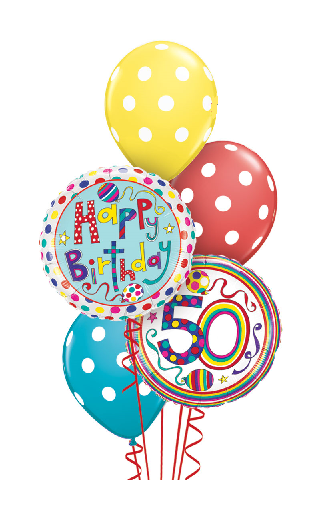 50th Birthday : Funky Balloons, Adelaide (SA) Balloon Gift ...