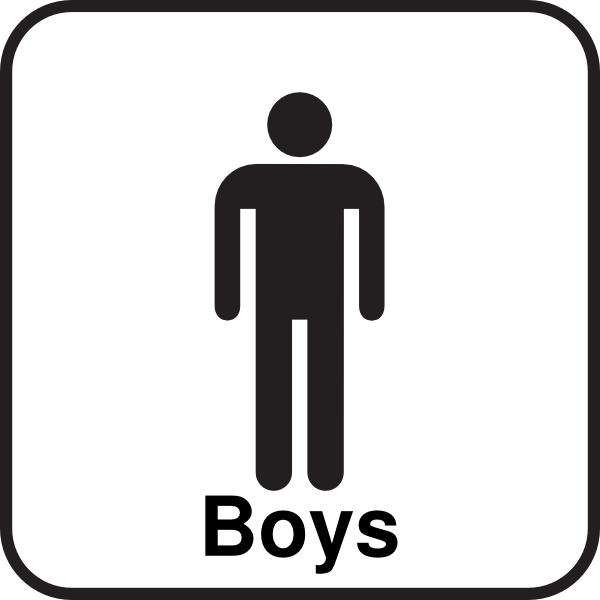 Bathroom Boys Sign Men Clip Art - vector clip art ...
