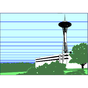Space Needle clipart, cliparts of Space Needle free download (wmf ...