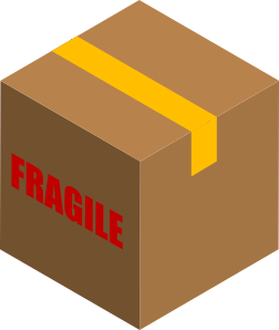 Fragile Box Carton clip art - vector clip art online, royalty free ...