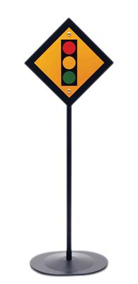 GHH Pedal Car Traffic Sign Traffic Light Logo 34 5" Tall Each
