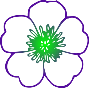 Purple Hibiscus Flower Clip Art - vector clip art ...