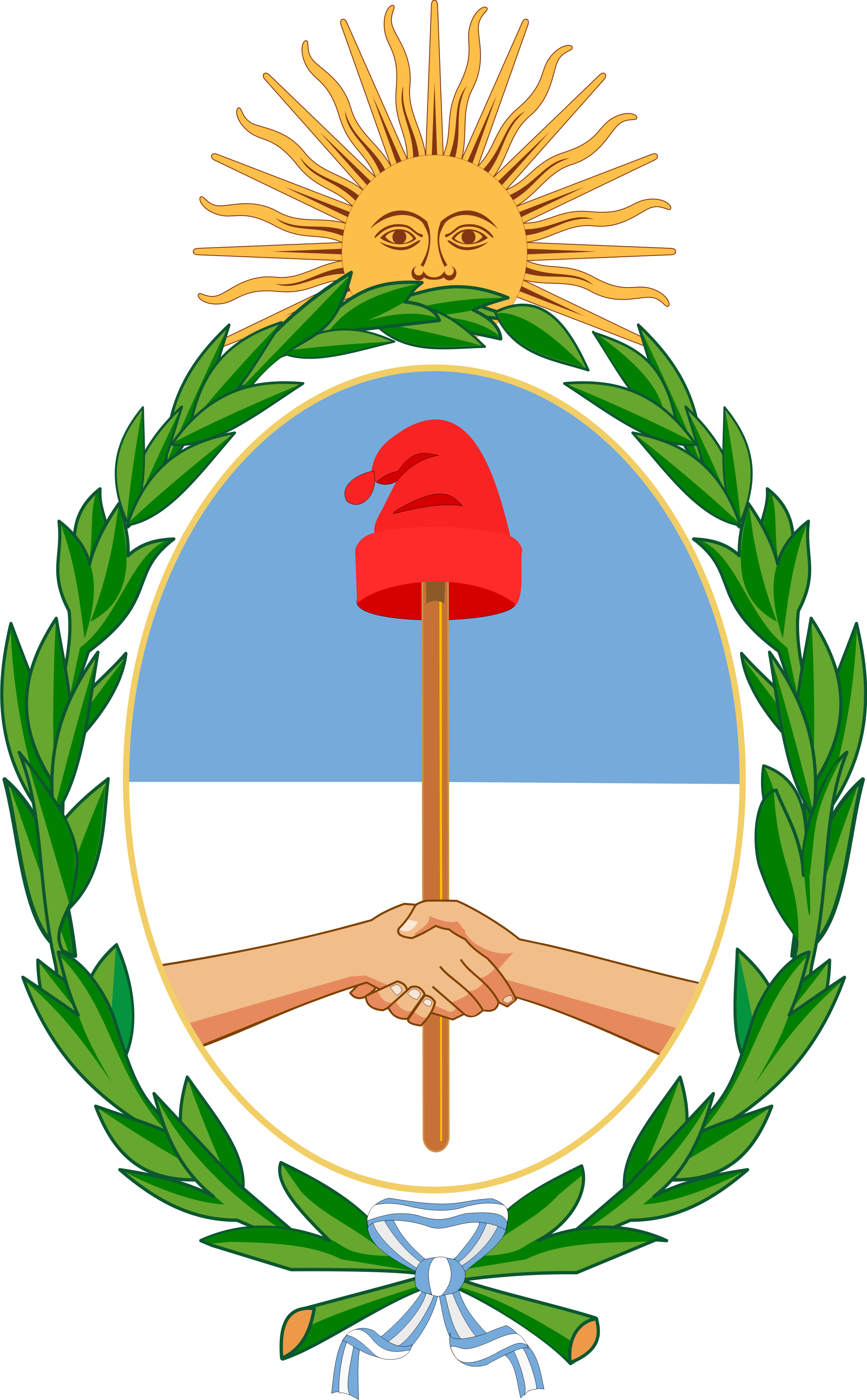 Vector coat of arms of Argentina formats cmx (Corel) ? eps, png ...