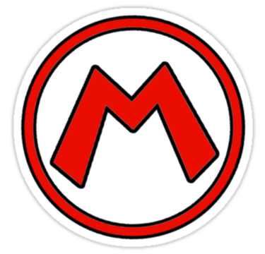 Super Mario M" Stickers by DecayAllDay | Redbubble