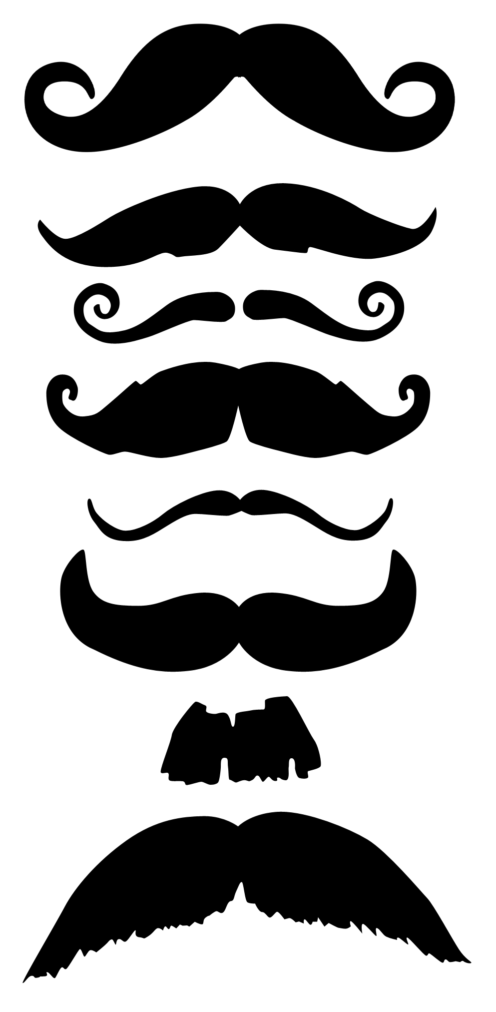 Printable Mustaches Templates - ClipArt Best