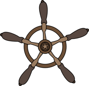 Ship Steering Wheel clip art - vector clip art online, royalty ...