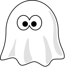 Black And White Ghost clip art - vector clip art online, royalty ...