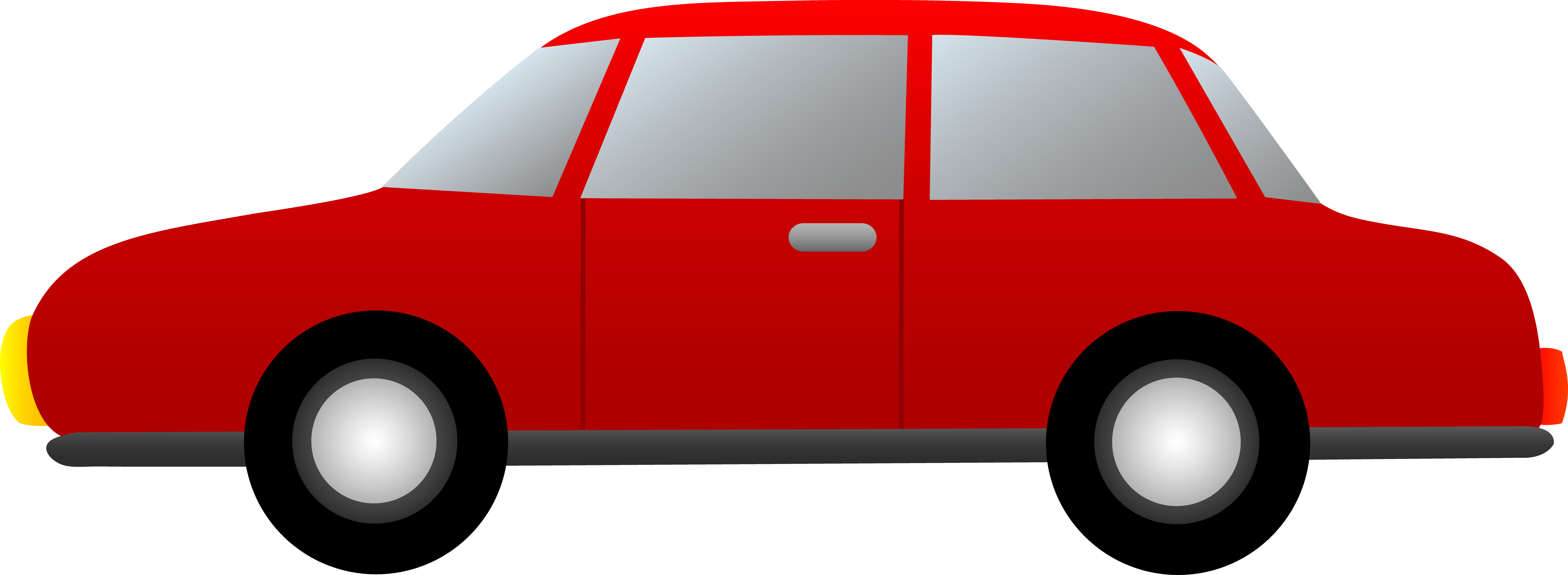 Red car clipart transparent background