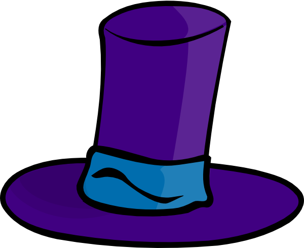 Purple Top Hat Clip Art - vector clip art online ...