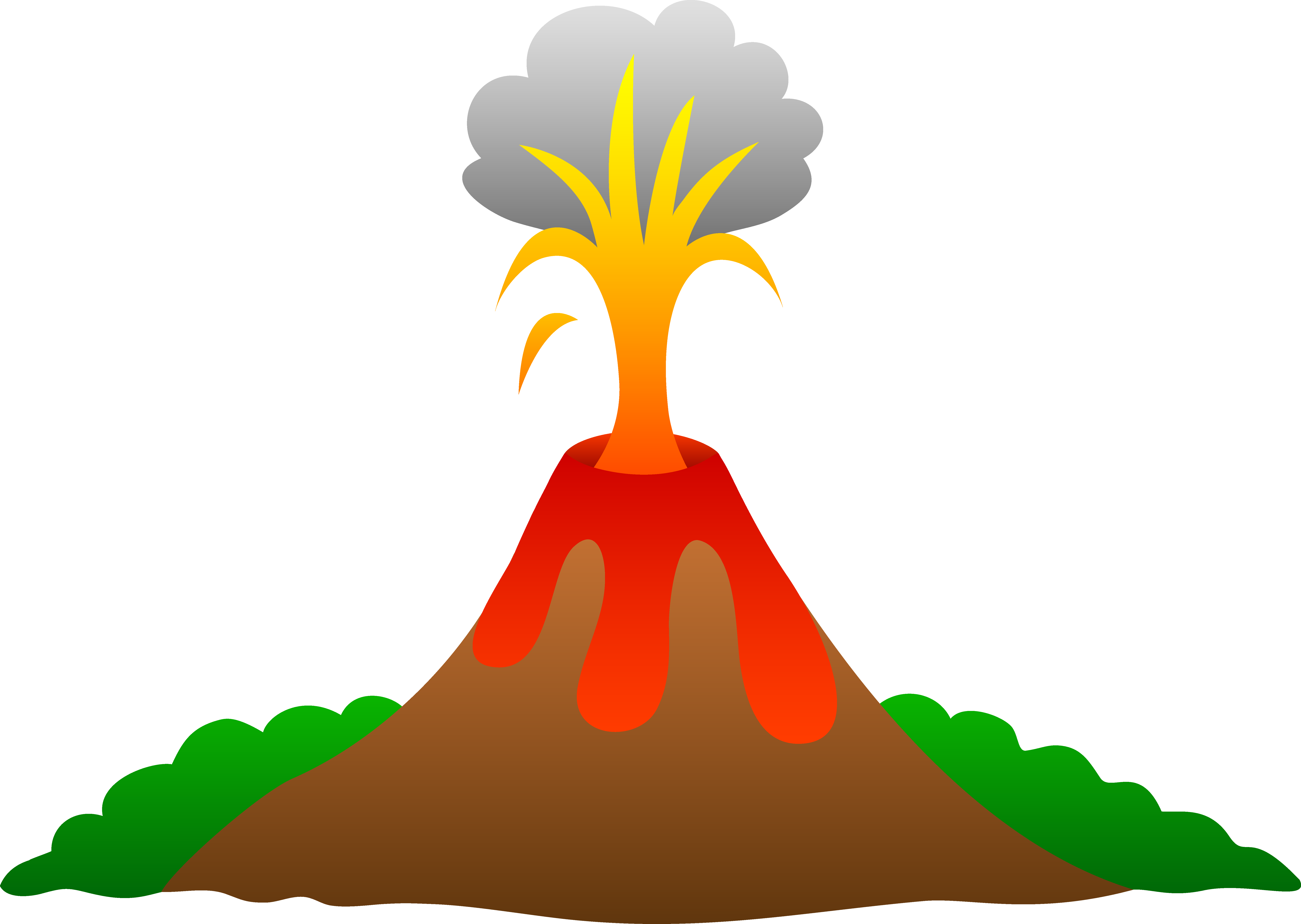 Clipart volcano pictures
