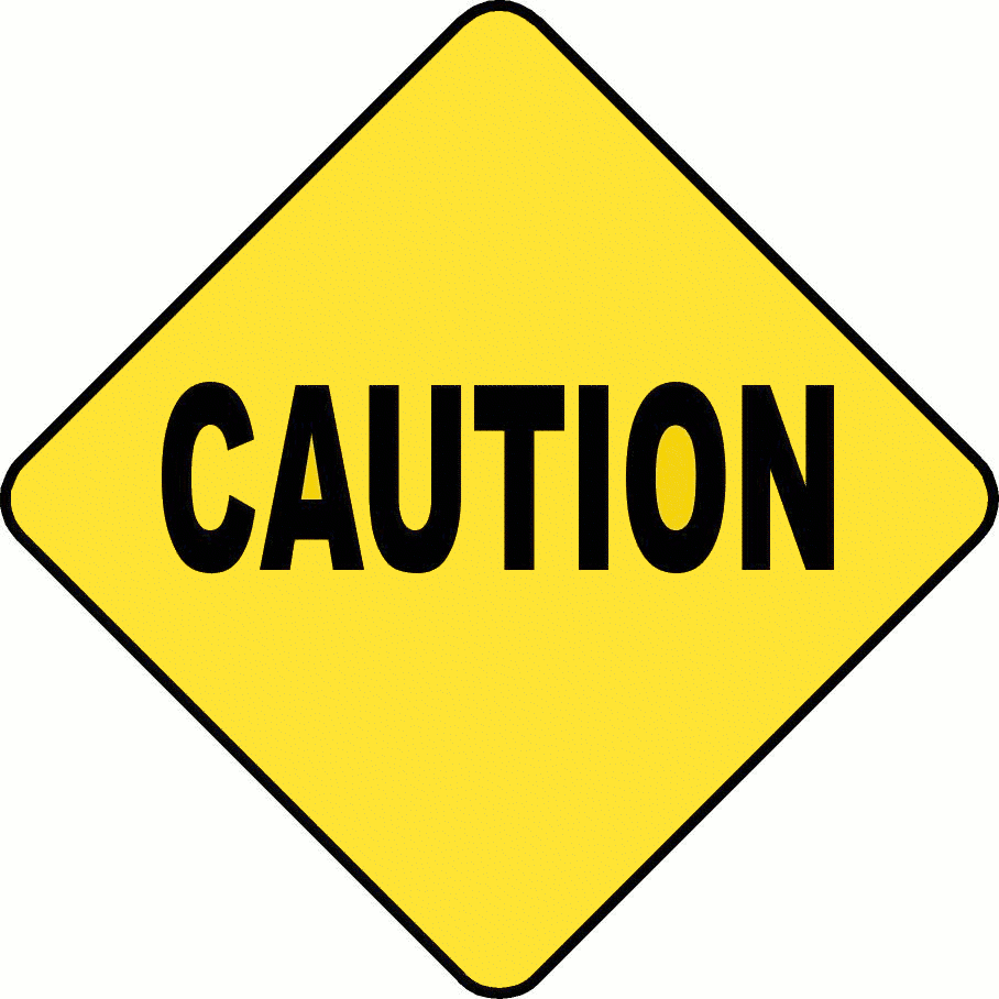 Caution Sign Cartoon - ClipArt Best