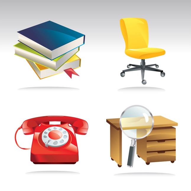 30+ Home Office Business Vector Icons