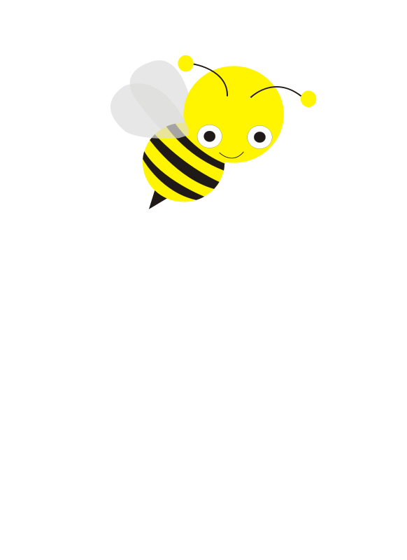 Bee | Free Stock Photo | Illustration of a cartoon bee | # 14210