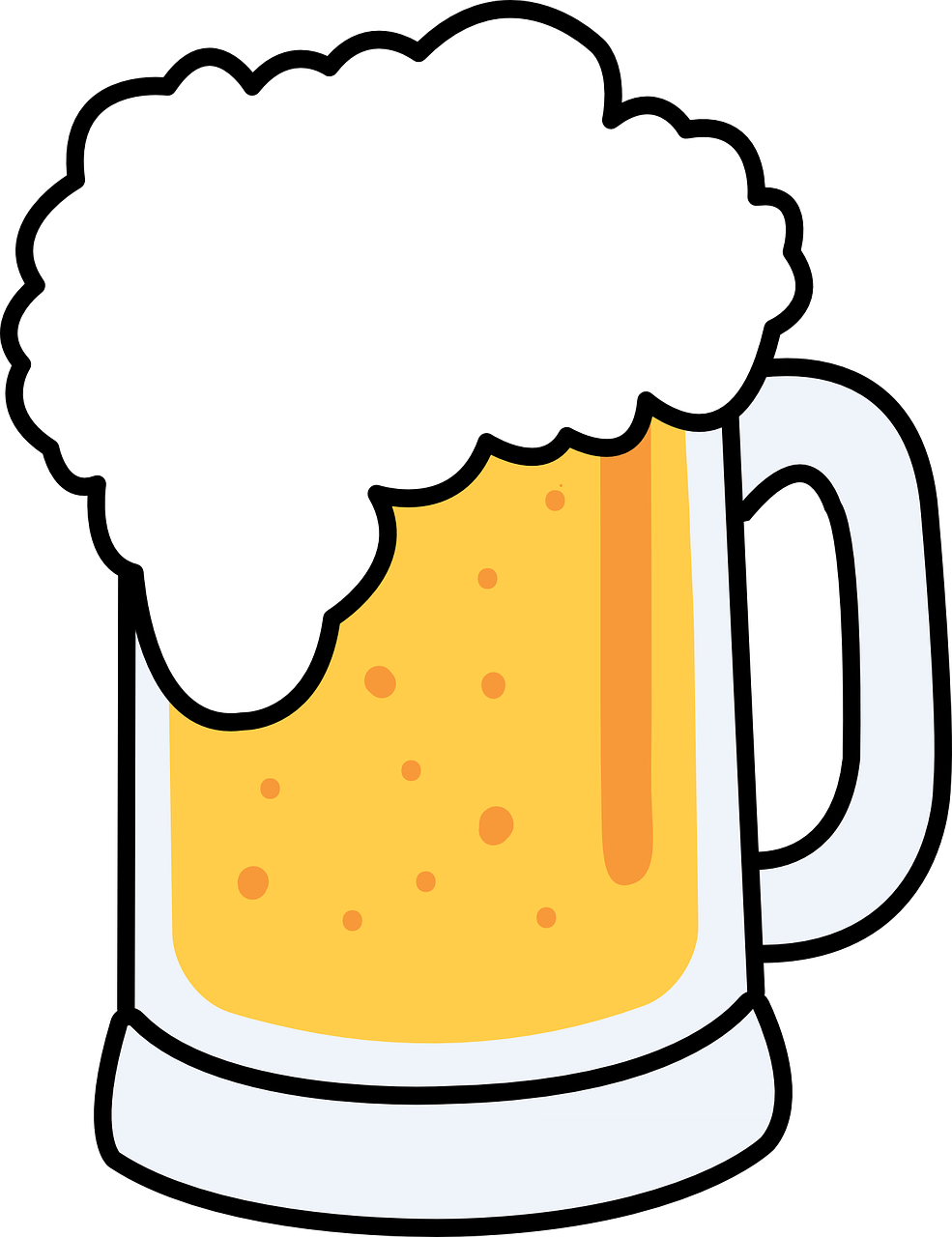 Foamy mug of beer clip art free vector in open office drawing svg ...