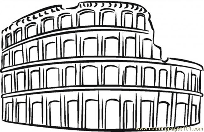 Colosseum Coloring Page - Free Sightseeing Coloring Pages ...