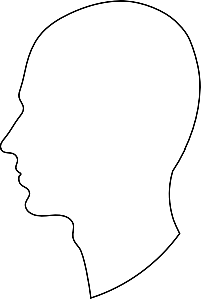 Best Photos of Head Profile Outline - Human Head Outline Template ...