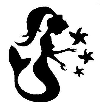 Mermaid Stencil - ClipArt Best