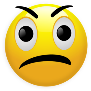 Clipart angry emoticon